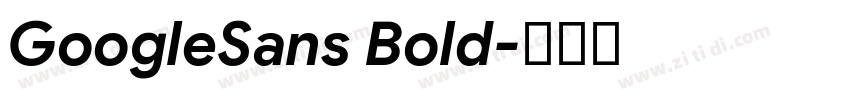 GoogleSans Bold字体转换